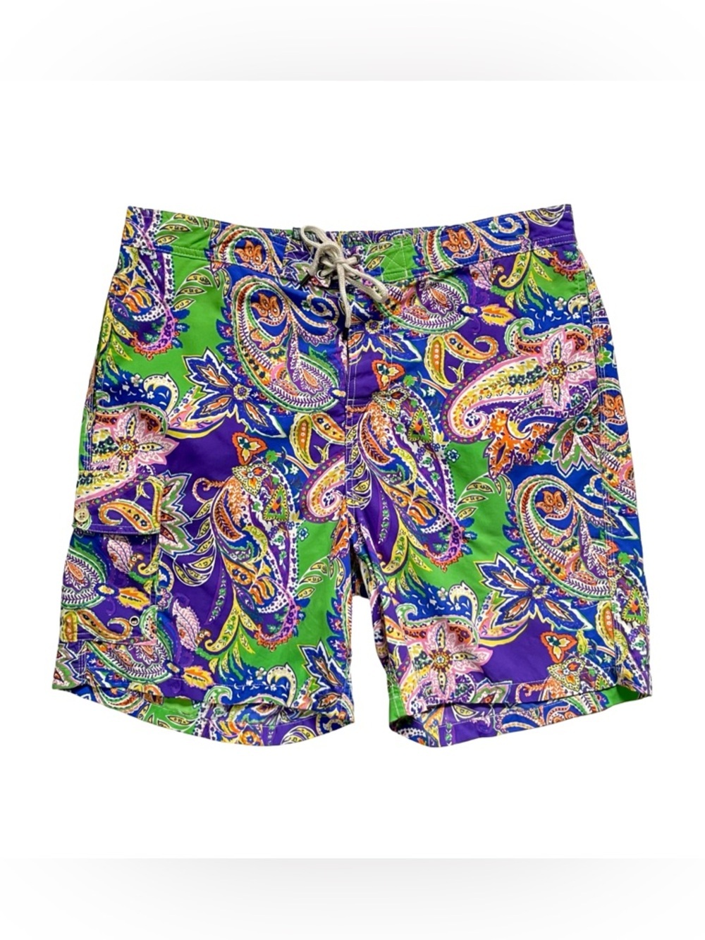 Vintage Polo Ralph Lauren Men’s Paisley Swim Shorts Large
